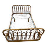 Day-bed ondaflex bambou et rotin 1960