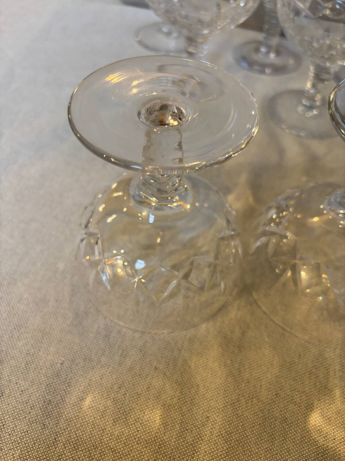 14 glasses of Stuart Crystal Carlingford champagne