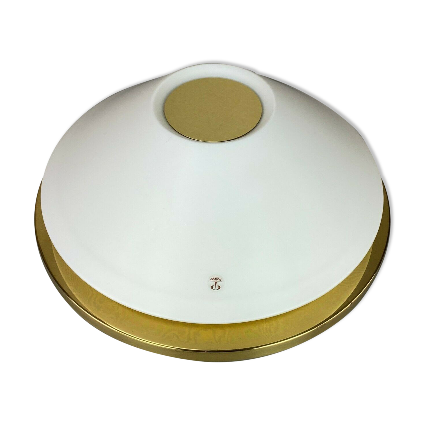 70s Peill & Putzler Plafoniere ceiling lamp glass space design lamp 70s