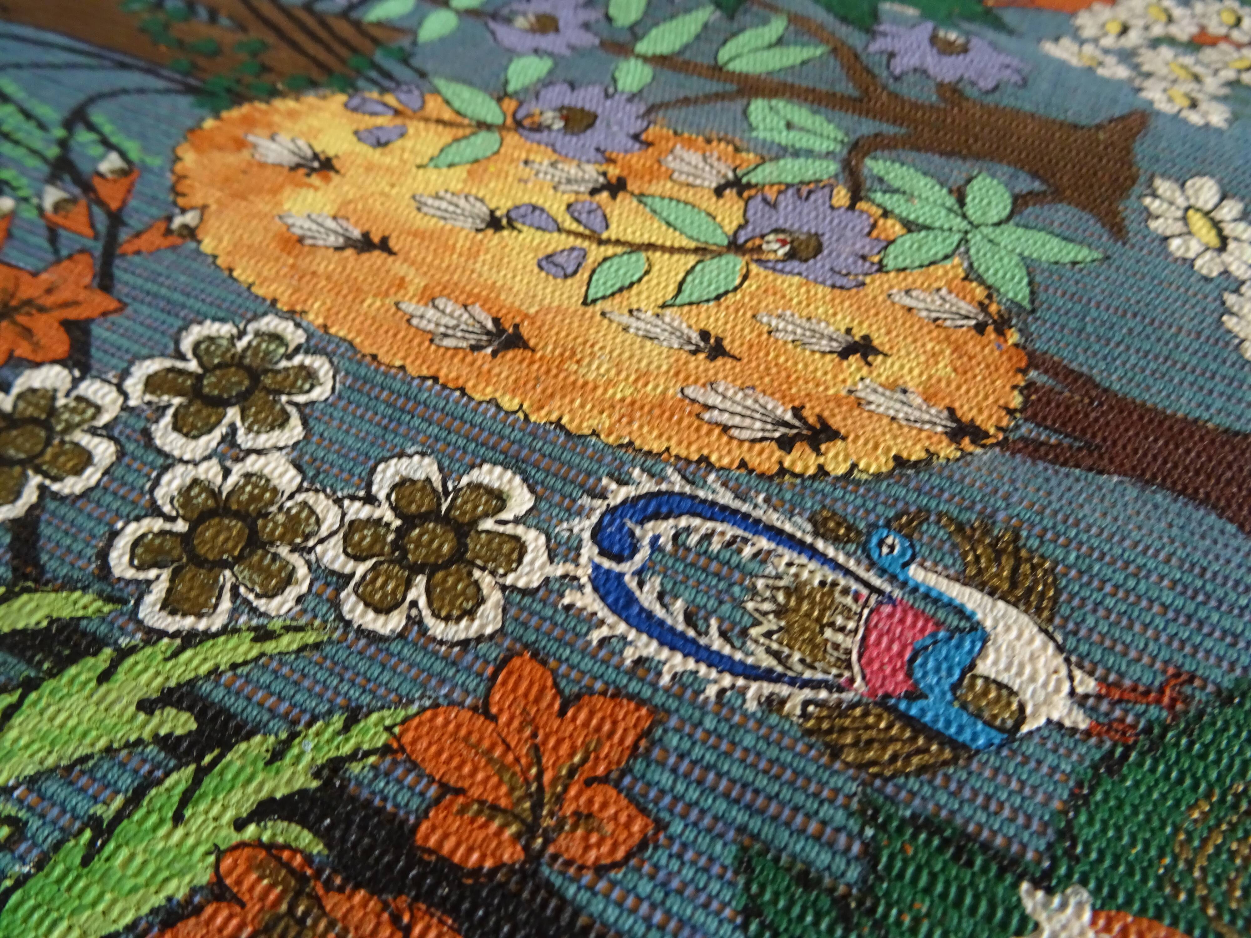 Wall tapestry hanging decoration painted exotic landscape