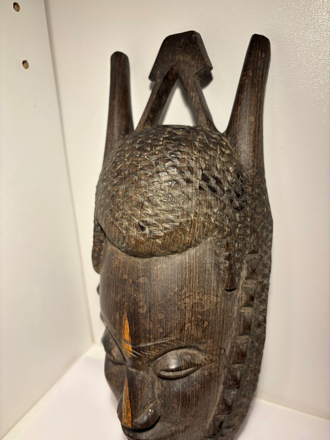 Paire de masques ancien collection art africain