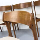 Chaises de salle à manger danoises en teck par Erik Buch pour OD Møbler, années 1960, lot de 4