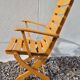 Clairitex 70s Adjustable Wooden Armchair with 3 Positions