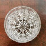 Crystal whiskey glass duo