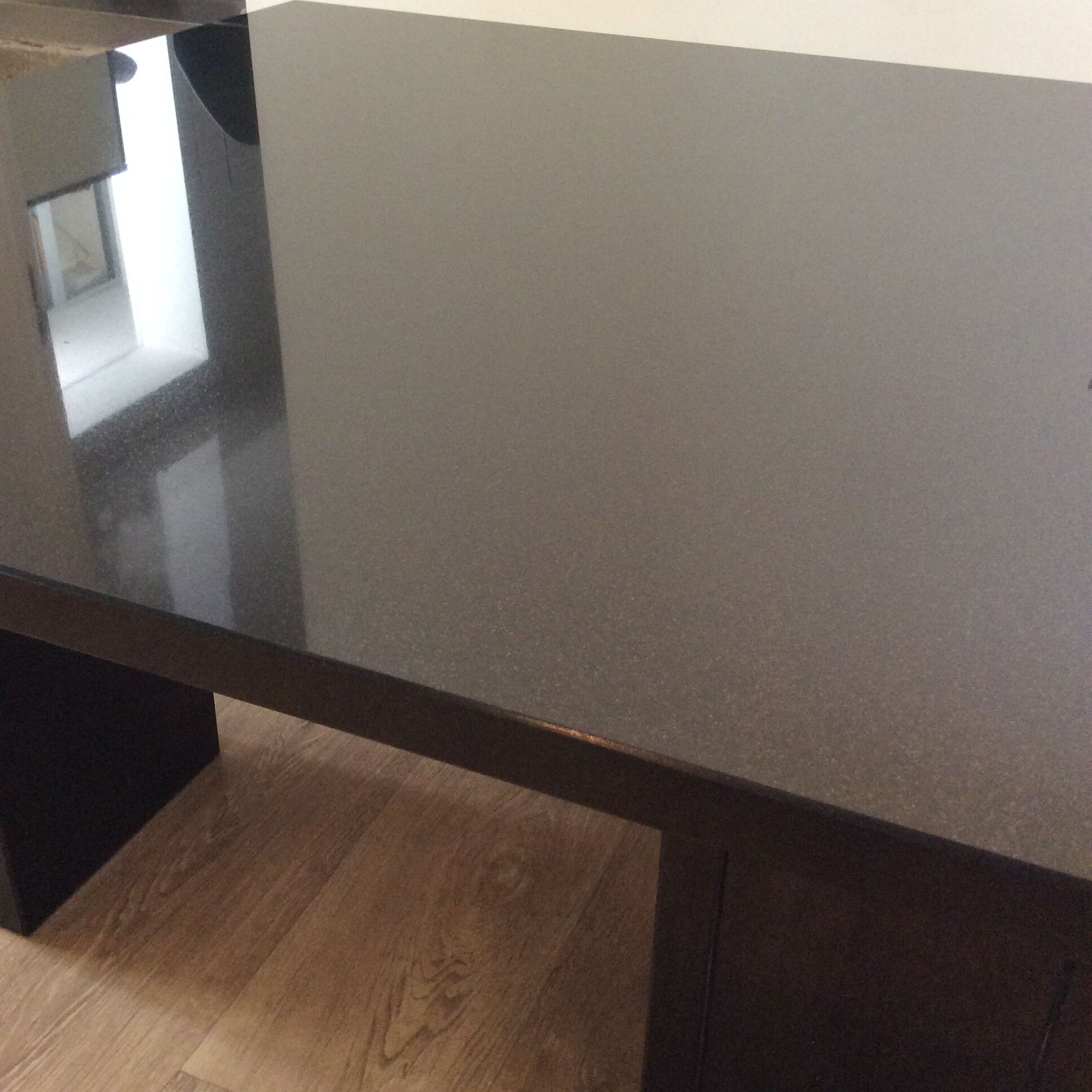 Vintage coffee table from the 70s-80s in black marble