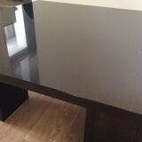 Vintage coffee table from the 70s-80s in black marble