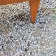 Vintage chest of drawers from the 50s/60s in golden mahogany 4 drawers feet bobbin