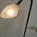 Pair of vintage floor lamps, magazine holders from the 50s