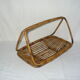 Fruit basket with handle - rattan - bamboo from the 50s