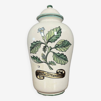 Pot couvert Vintage de Pharmacie en céramique époque XXeme siècle