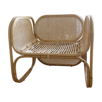 Relax armchair in rattan and canning of balî
