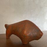 Ceramic bull from the 1970s