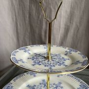 Serviteur en porcelaine anglais, deux étages vintage