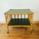 Rattan coffee table from the 1950s