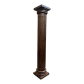 Louis XVI style column in carved wood from the late 19th century, 2.27 metres in height.