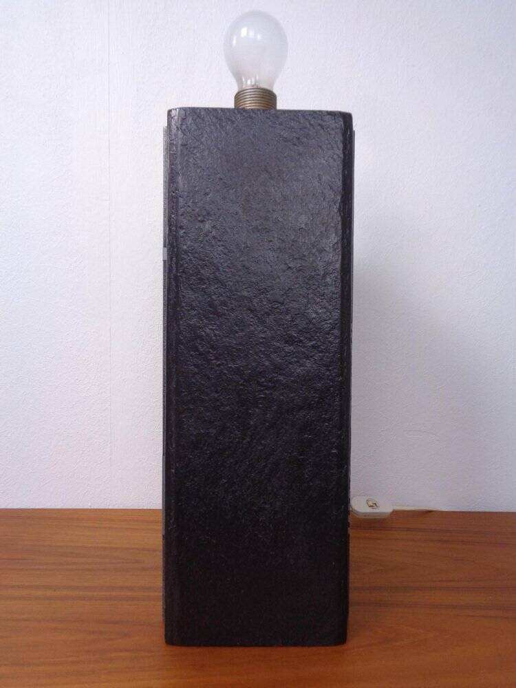 Brutalist table lamp from Temde, Switzerland, 1960s