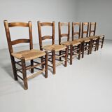 Farmhouse dining chairs, Spain 1970s
