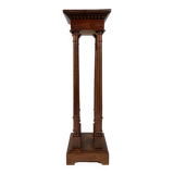 19th century high stand with 4 columns, walnut pedestal
