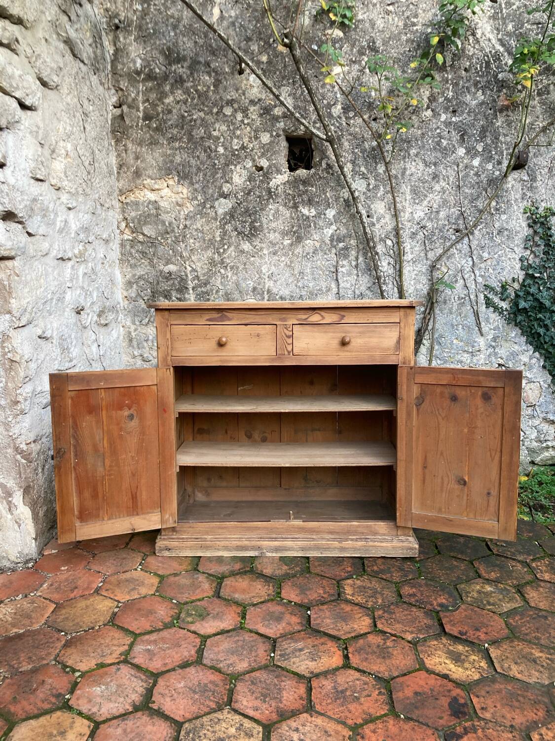 Vintage solid pine sideboard