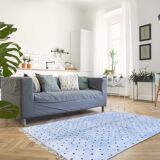 Modern Moroccan carpet blue