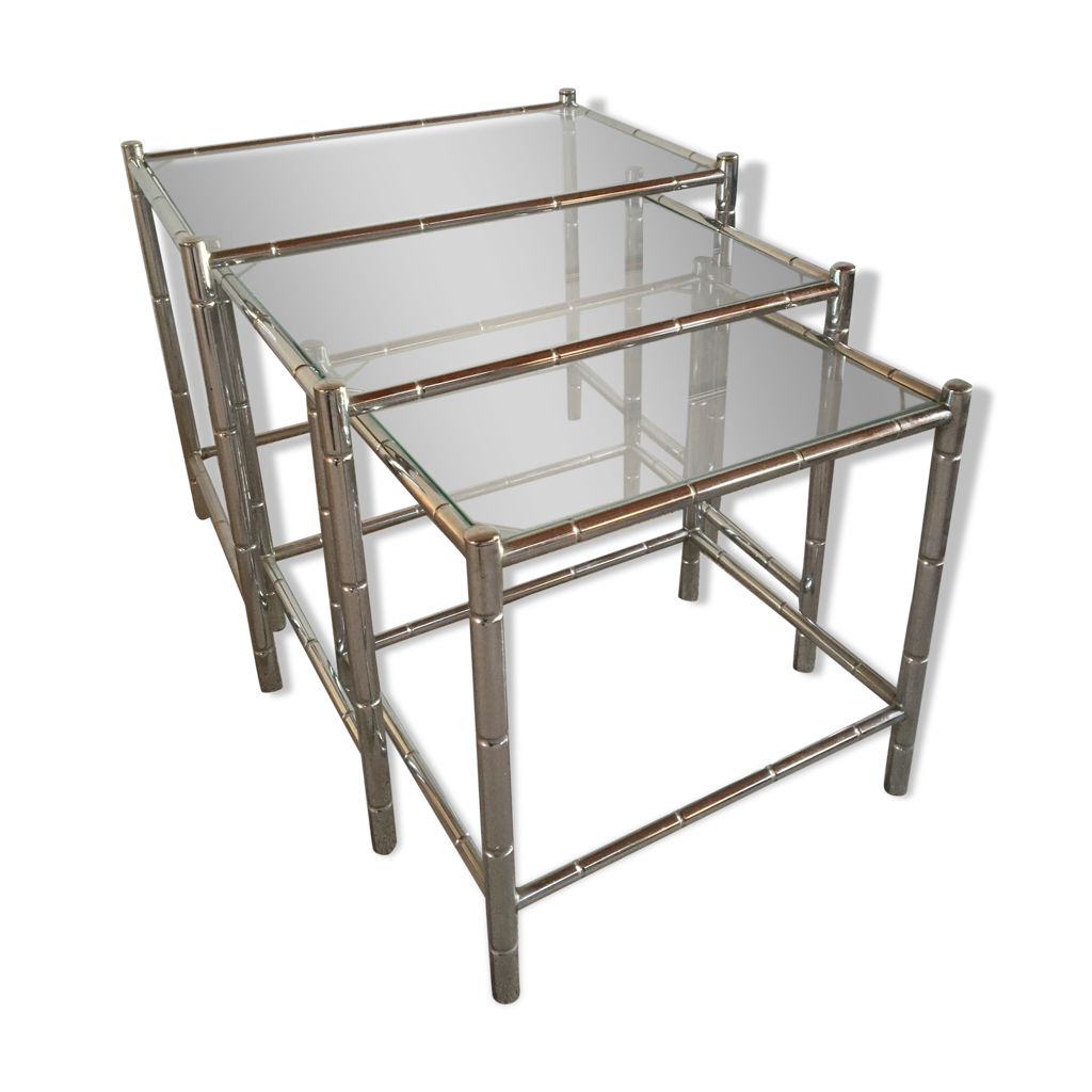 3 vintage pull-out tables | Selency
