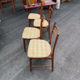 Four Scandinavian teak chairs in the 60s