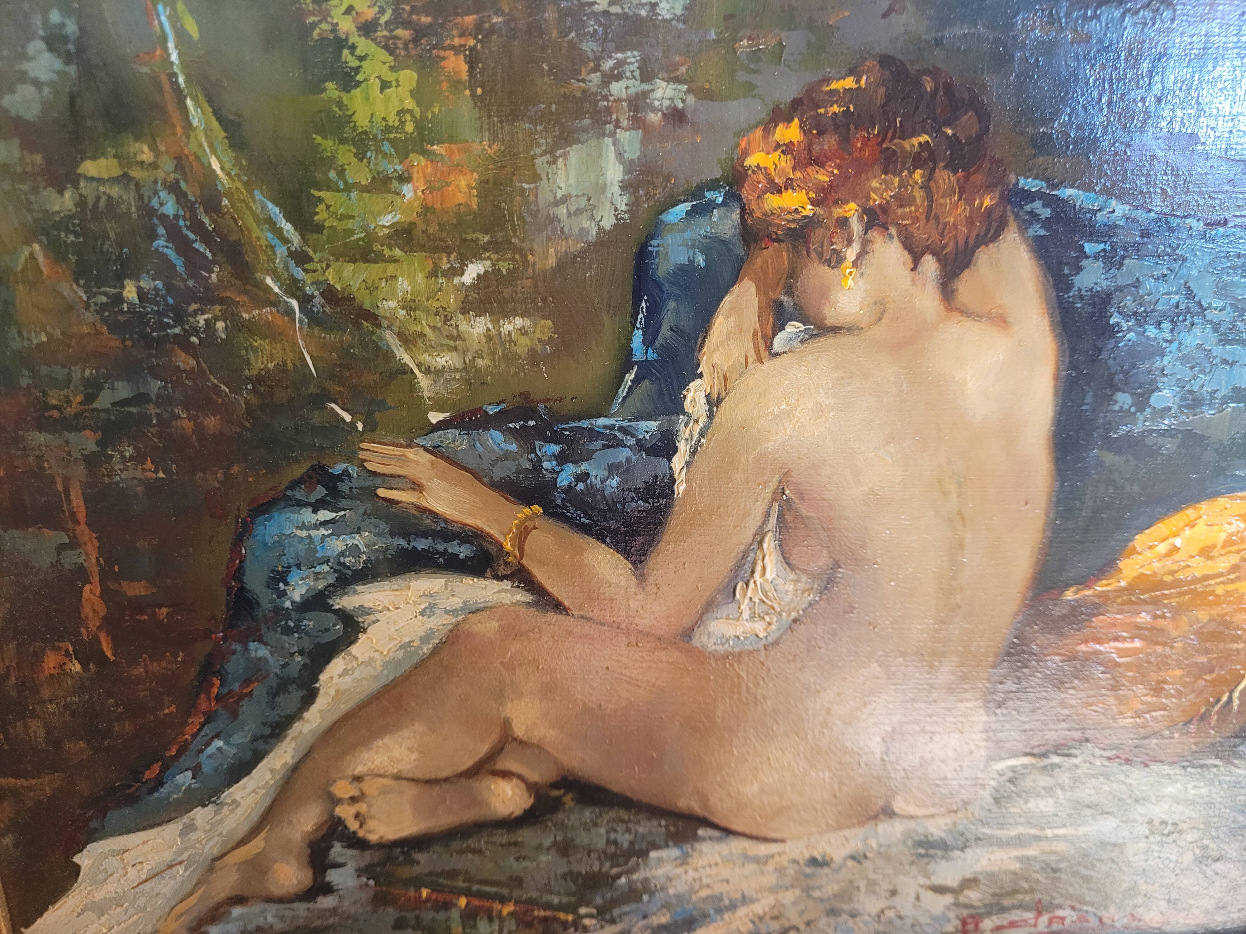 Tableaux,  huile sur isorel B. franco.