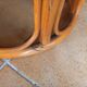 2 poufs en rotin vintage des années 70-80