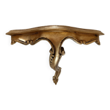 Wall lamp console in gilded wood