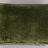 Pair Green Velvet stools 1970s France