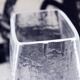 Large glass vase by Christer Sjögren for Lindshammar Glasbruk 1970