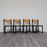 Set Da Pranzo 4 Sedie Design Anni ‘70 Vintage Modernariato