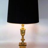 Vintage bronze lamp 70/80s neo-classical style Charles, Baguès. 72 cm. S080