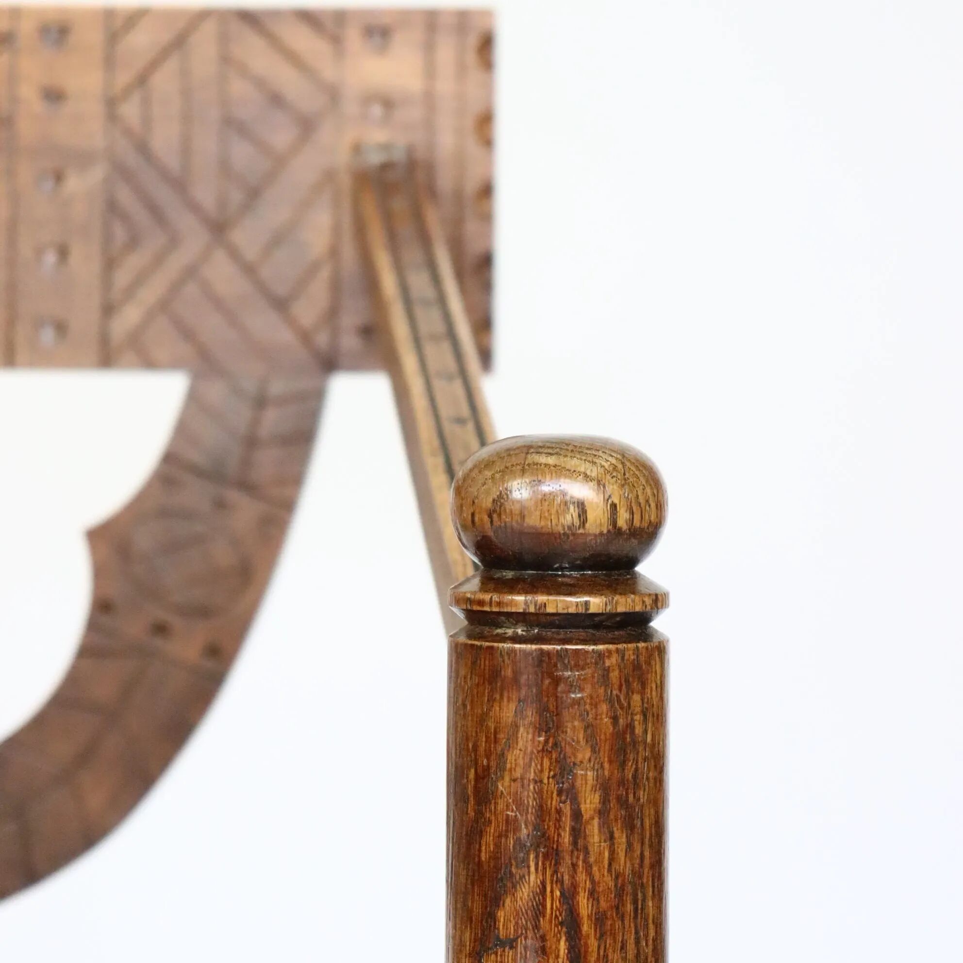 Traditional Swedish carved chair "Monkstol"