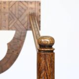 Traditional Swedish carved chair "Monkstol"