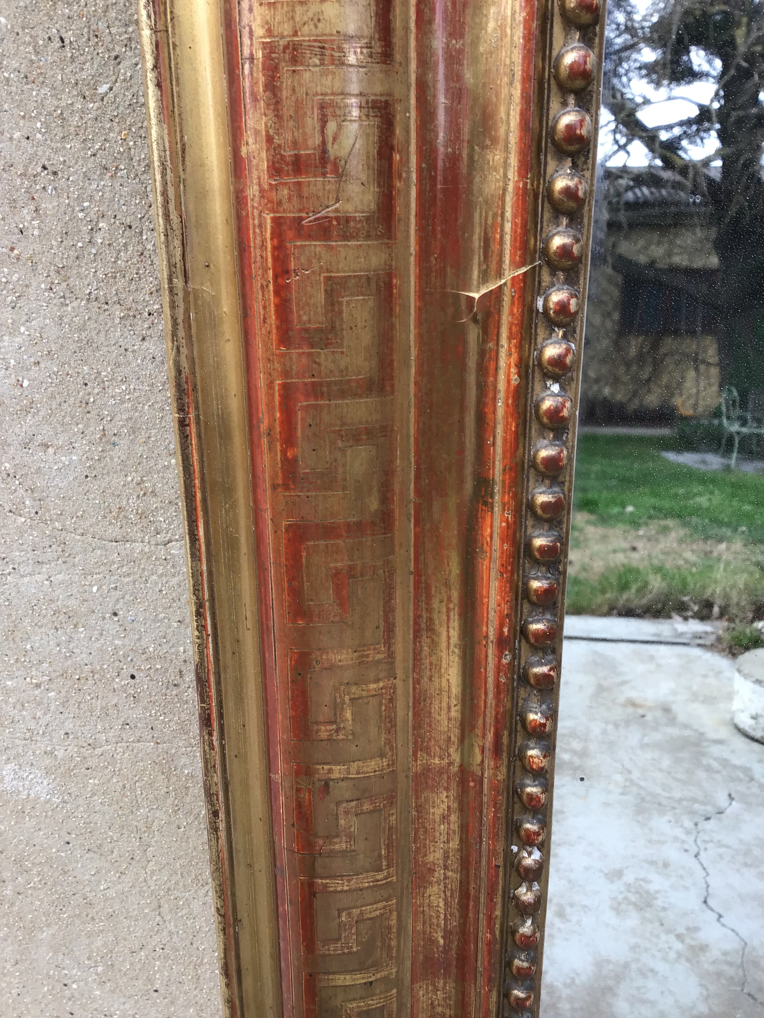 Mirror Louis Philippe gilded 127x 95