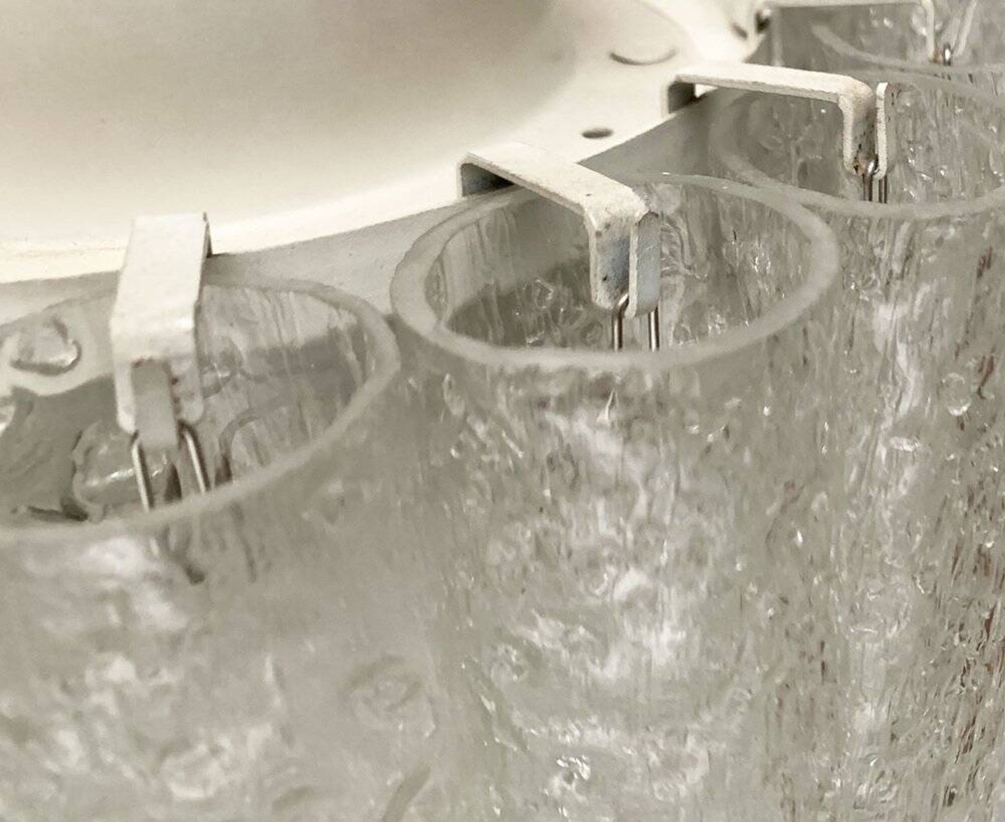 Lampe Plafonnier en Verre Allemande du Milieu du Siècle par Doria Leuchten, années 1960