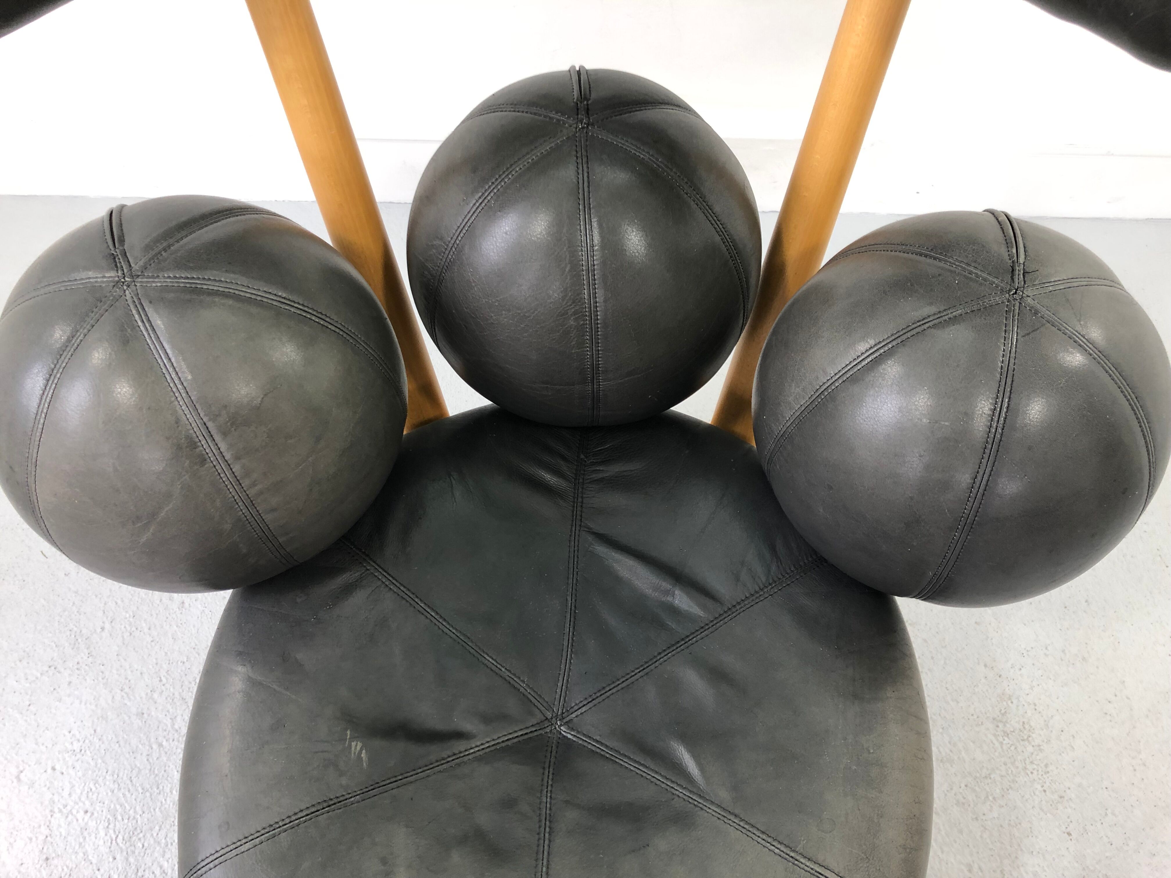 Fauteuil en cuir par Peter Opsvik pour Stokke, Norvège