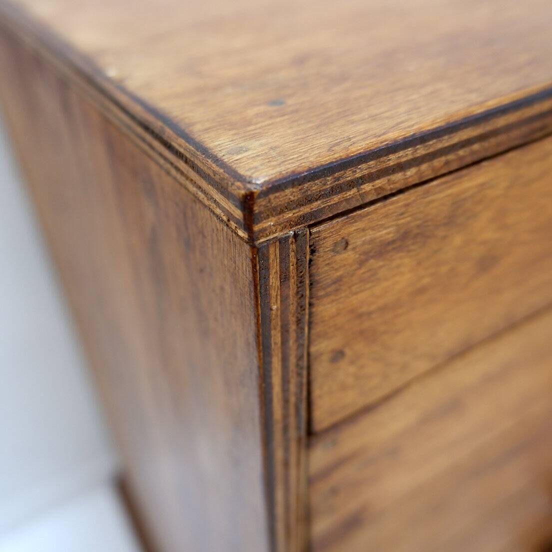 Vintage 22-drawer wooden flat filing cabinet, handmade