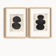 Duo de peintures abstraites - M206 et M207 - signées eawy