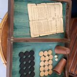 Old backgammon game