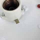 Holophane industrial porthole ceiling light, wall light, 1960s