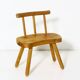 Tabouret suédois en pin 1975