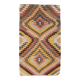 5x8 Orange & Brown Tribal Vintage Kilim Rug, 149x253Cm