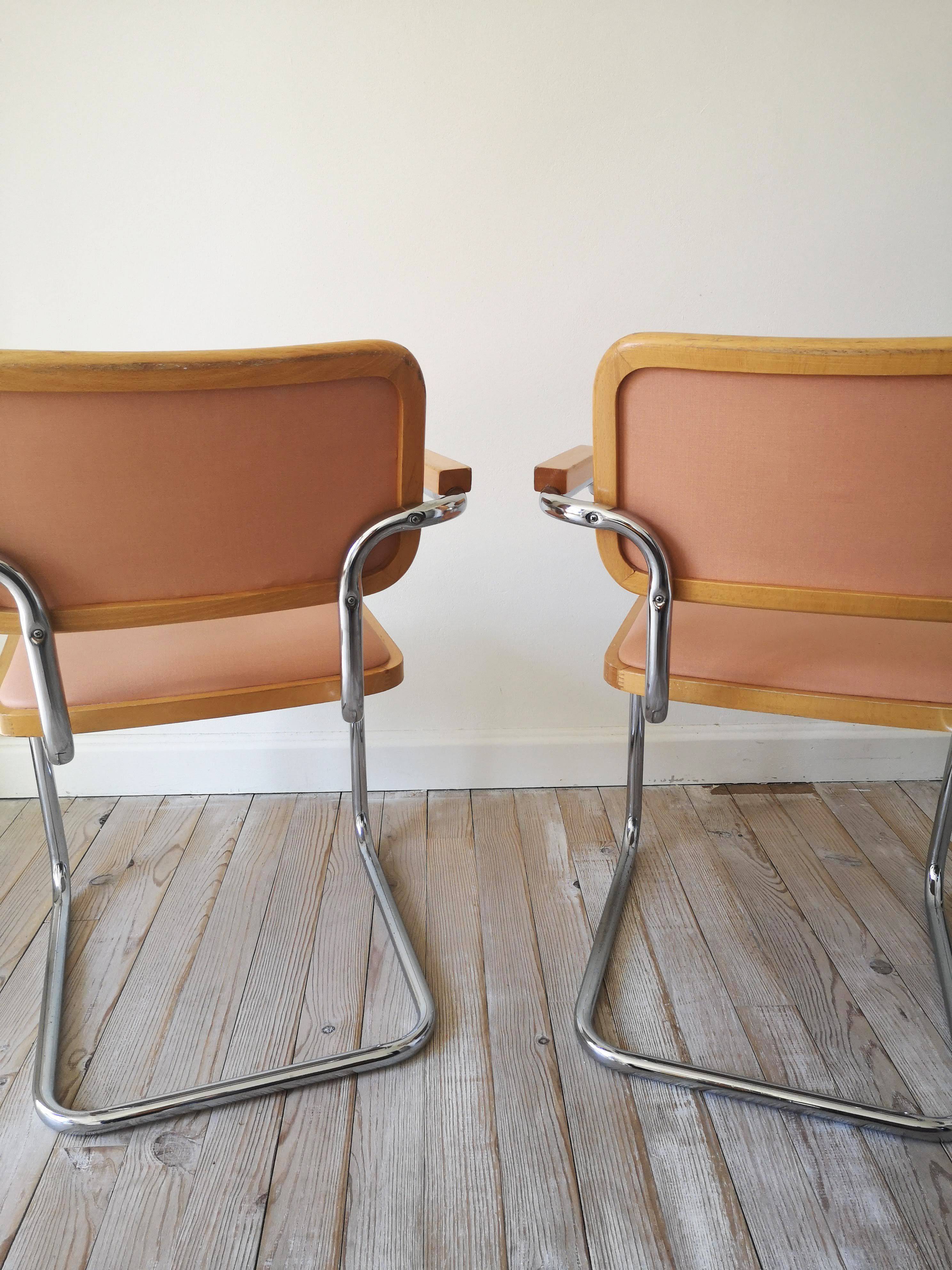 Pair of armchairs by Marcel Breuer 1980
