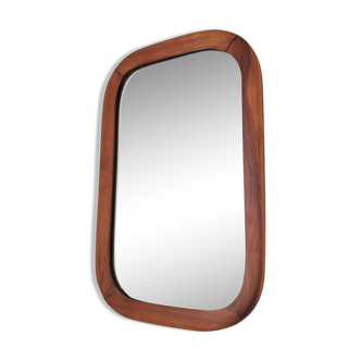 Miroir en bois vintage angles arrondis 37x57cm