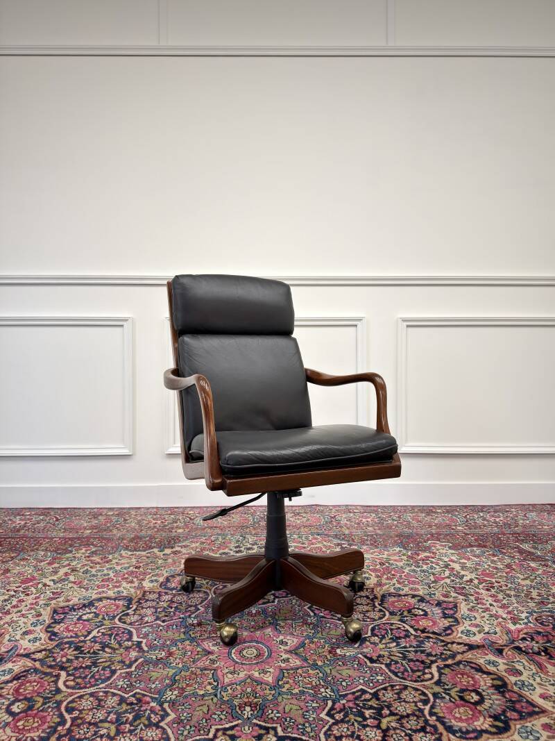 Set of Classic English Chesterfield Office Chairs