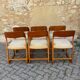 Six vintage sled chairs model Luge design from the 1960s by Baumann.