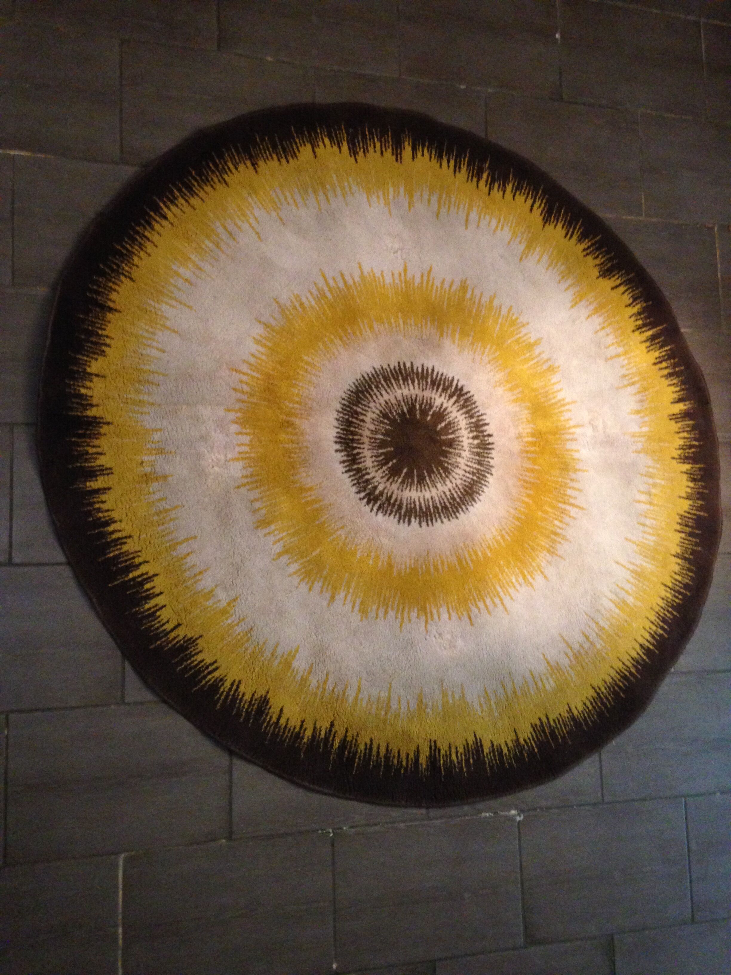 Wool carpet pattern sun 1960