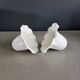 Pair of tulip lampshades in porcelain